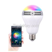 Smartphone cotrolled and infrared remote controlled RGBW Bluetooth led bulb light