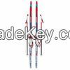 wood core cross-country skis set