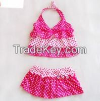 Red colour and mini babies' Swimwear for kids' Bikini