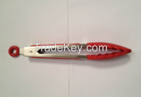 FDA LGFB kitchenware / silicone tongs with skidproof handle