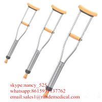 Aluminum alloy light weight height adjust underarm medical crutch