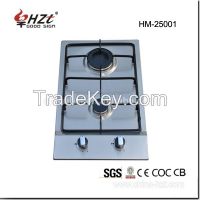 2 Burner Stainless Steel Panel Built -in Gas Cooker