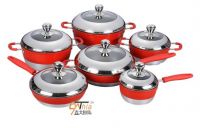 12pcs Aluminium Forging die -casting cookware set