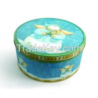 Round Cake Tin Box For Christmas