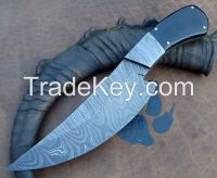 custom handmade damascus steel  knife