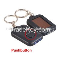 Solar Power LED Light UV Detector Keychain