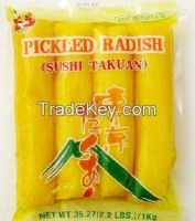 Takuan pickled radish, sushi radish