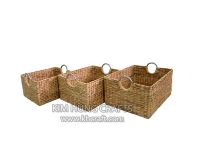 High quality and beautiful water hyacinth basket