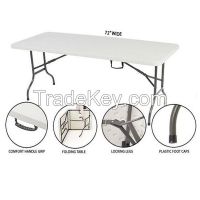 Outdoor camping/picnic/banquet/wedding/dining table, 6ft plastic folding table