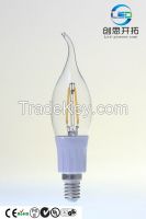 2W 3W 4W 5W 6W 7W dimmable or non-dimmable Led Filament Bulb / led filament candle candelabra