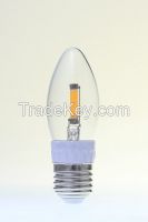2W 3W 4W 5W 6W 7W dimmable or non-dimmable Led Filament Bulb / led filament candle candelabra