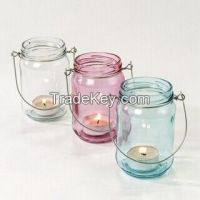 Bright Glass Bottle Garden Tea Light Holder lanterns