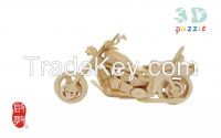 3D wooden puzzle Motocycle MOTORCYCLE HARLEY DAVIDSON