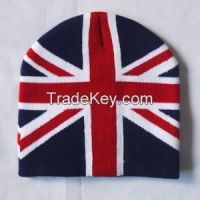 2012 London olympic souvenirs Union Jack ski cap UK ski hat