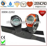 5.3KHz Wristwatch Chest Belt Heart Rate Monitor with Pedometer Function
