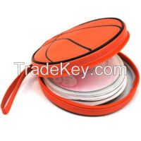 basketball shape round shape plastic CD bag can custom logo