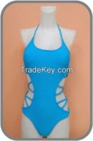 Ladies one-piece swimwear / very fit swimsuit with sexy cutouts at waist