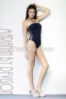 Hot Italian Brazilian One-piece swimsuit Strings Around Neck Sexy Cut-outs at Waist