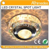 Competitive Price LED Crystal Ceiling Spotlight 3W