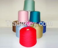 COLORED AND RAW WHITE POLYESTER YARN