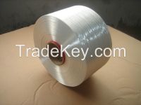 10-50s Raw white anti pilling waxed 100% vortex MVS spun polyester yarn