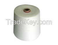 RAW WHITE color of 100% polyester yarn 40S/2