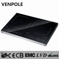 Venpole portable induction hob with 2 burners 3500W
