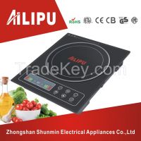 LCD display sensor touch control copper coil induction cooker cooktop with speak function