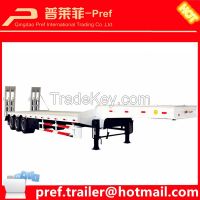 3 axles 50tons low bed trailer