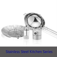 Stainless steel foldable steamer basket/ food steamer insert
