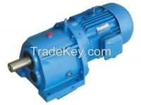 R series helical gear speed reducer with solid output