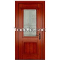 salon door with glass