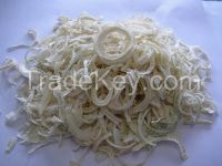 Dehydrated onion silk