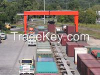 Isoloader Rubber Tyred Gantry Container Handling Straddle Carrier