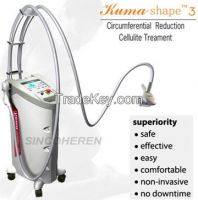 Cellulite removal RF body slimming machine features Bi-Polar RF +Auto-Roller massage+Vacuum+Infrared