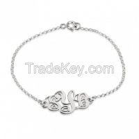 Sterling Silver Monogram Bracelet