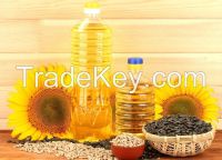 Refined and crude sunflower oil