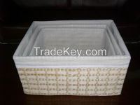 wicker and straw basket