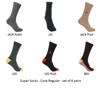 Men's socks- Core-Regular-set of 6 pairs-Model 1