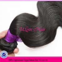 On sale 6A Grade Brazilian Virgin Body Wave Hair Bundle,Ulove hair products, 100% Unprocessed weft queen hair products, 3pcs/lot