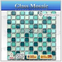 luxury green outdoor wall mosaic tile
