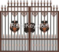 Green Driveway Gate customization support