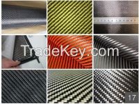 carbon/kevlar hybrid fabric,color carbon fabric,cloth, red aramid fiber fabric