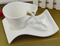 porcelain coffee cup and saucer