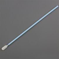 Small Round Head Double Layer Knitted Polyester Microfiber Swab with Long Handle