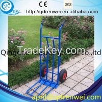 blue heavy duty two wheels hand trolley moving equioment