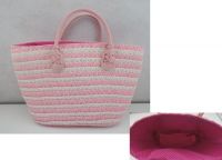 Weave Braid Straw Top handle Tote