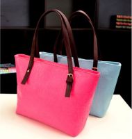 Top handle shopping Bag with Embossing