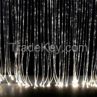 sparkle fiber optic for curtain decor using in office or bar