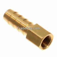 Hose barb to female pipe / machined threaded brass